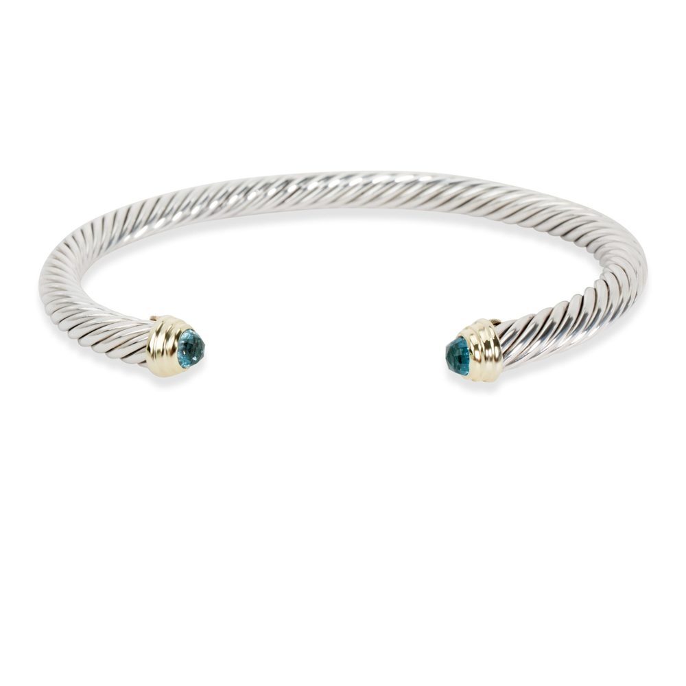 David Yurman Classic 5mm Cable Bangle in 14K Yellow Gold/Sterling Silver